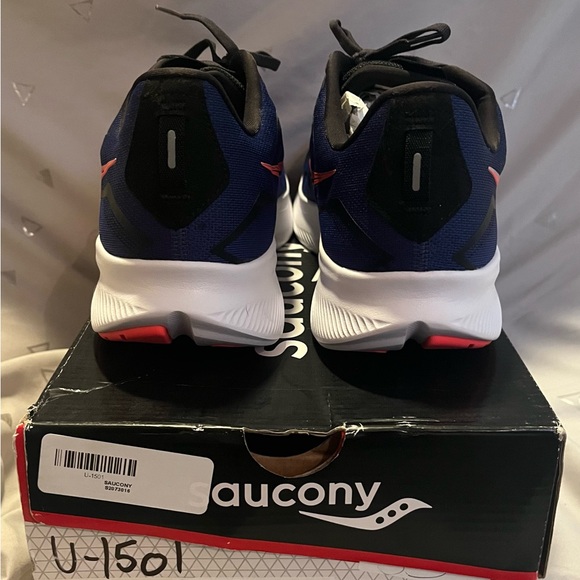 Mens Saucony Ride 15 Athletic Shoes Size 11.5 Wide Blue - Picture 5 of 10